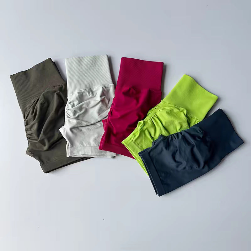 High-Waisted Sports Shorts for Yoga and Running
