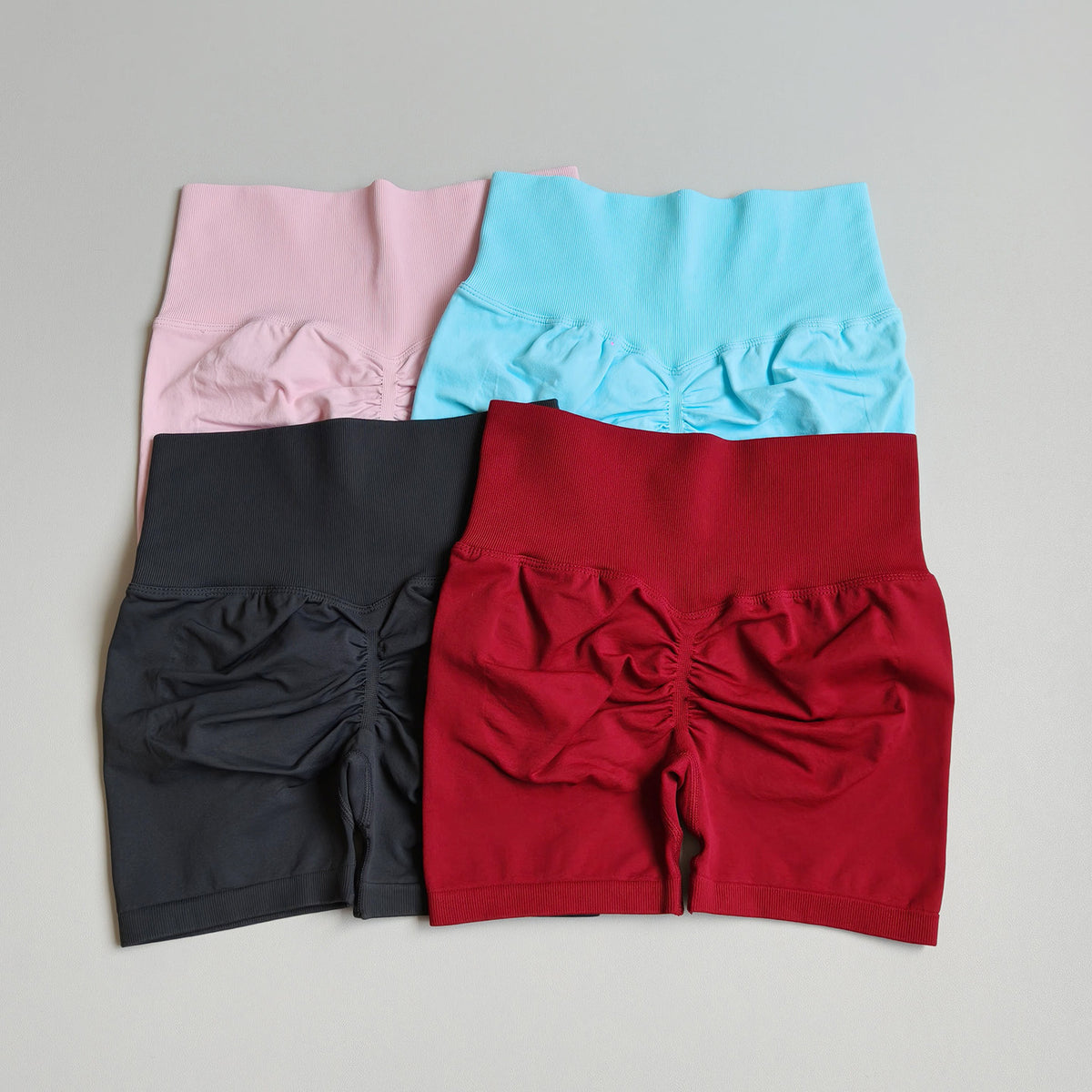 High-Waisted Sports Shorts for Yoga and Running