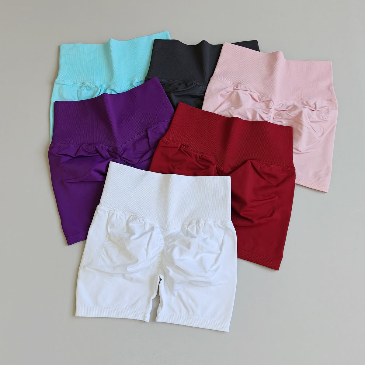High-Waisted Sports Shorts for Yoga and Running
