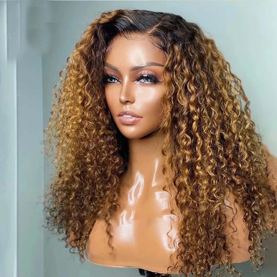 Curly Wig with Rose Net