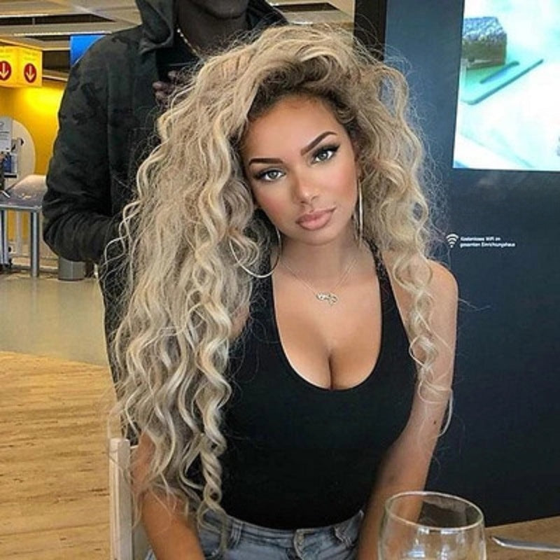 Curly Wig with Rose Net