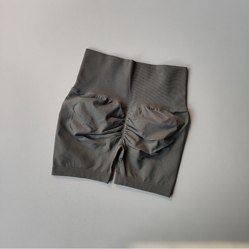 High-Waisted Sports Shorts for Yoga and Running