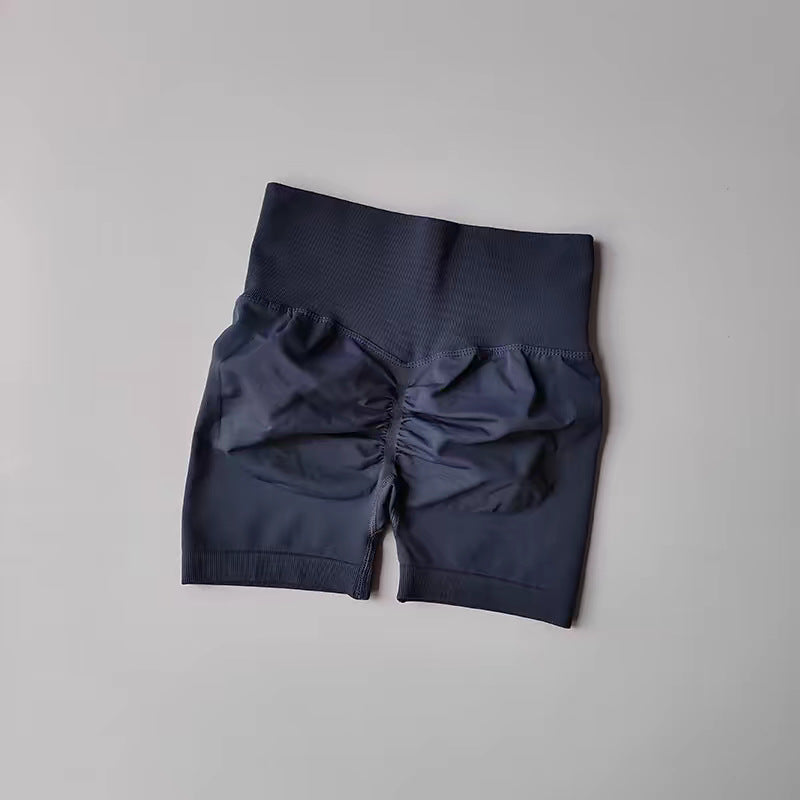 High-Waisted Sports Shorts for Yoga and Running
