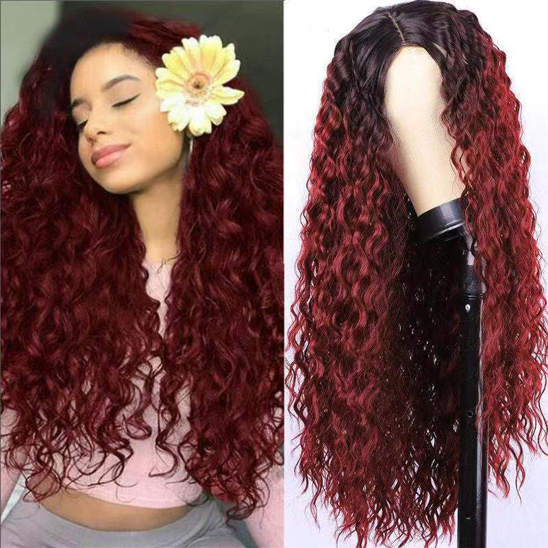 Curly Wig with Rose Net