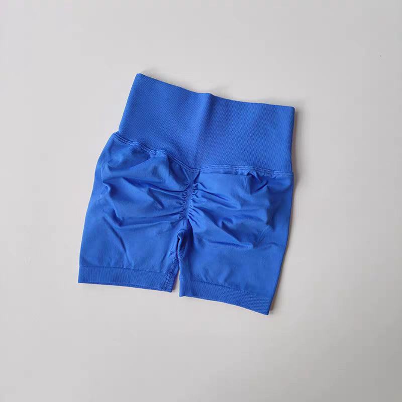 High-Waisted Sports Shorts for Yoga and Running