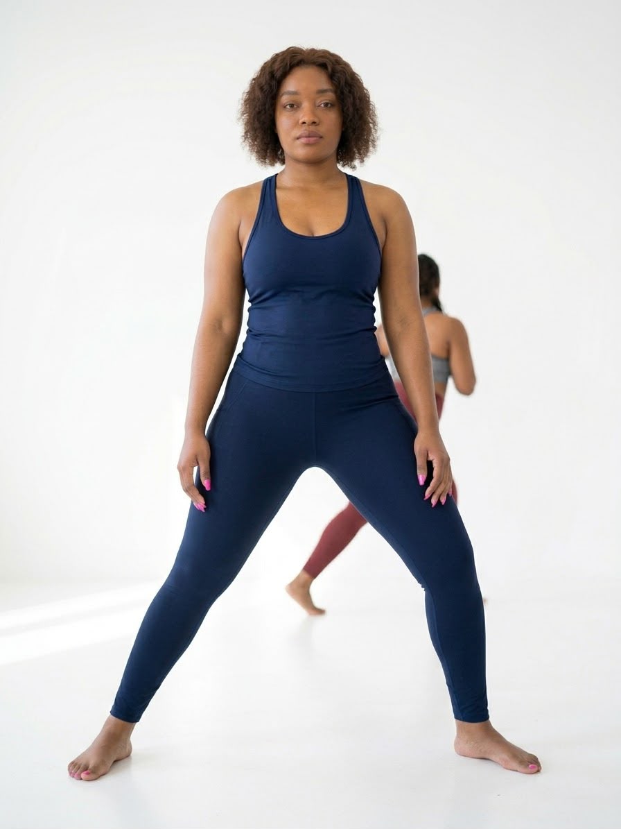Women High-Waisted Gym Tights with Side Pockets