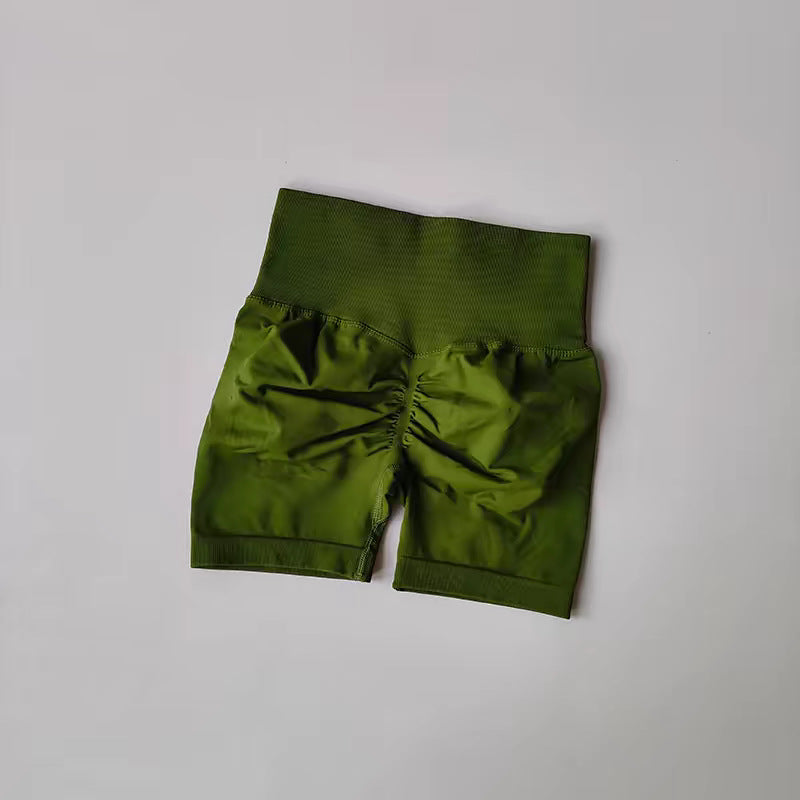 High-Waisted Sports Shorts for Yoga and Running