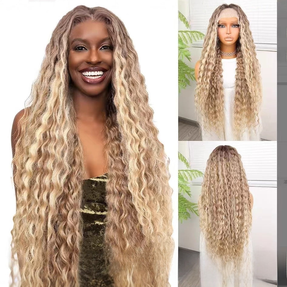 Curly Wig with Rose Net