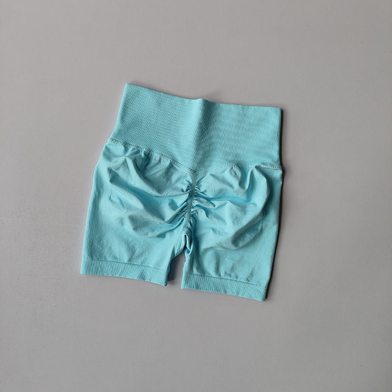 High-Waisted Sports Shorts for Yoga and Running