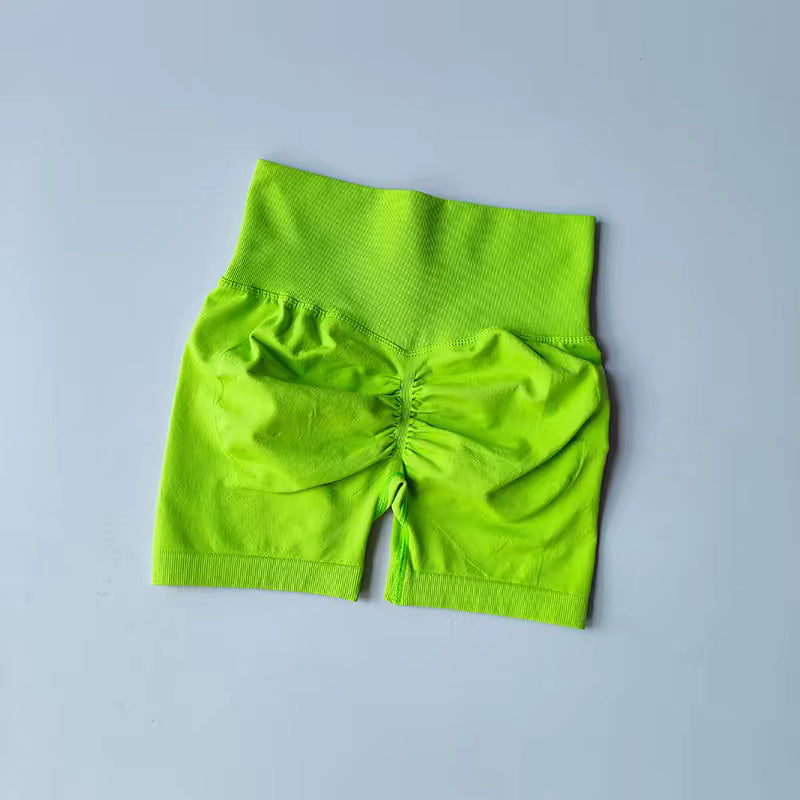 High-Waisted Sports Shorts for Yoga and Running